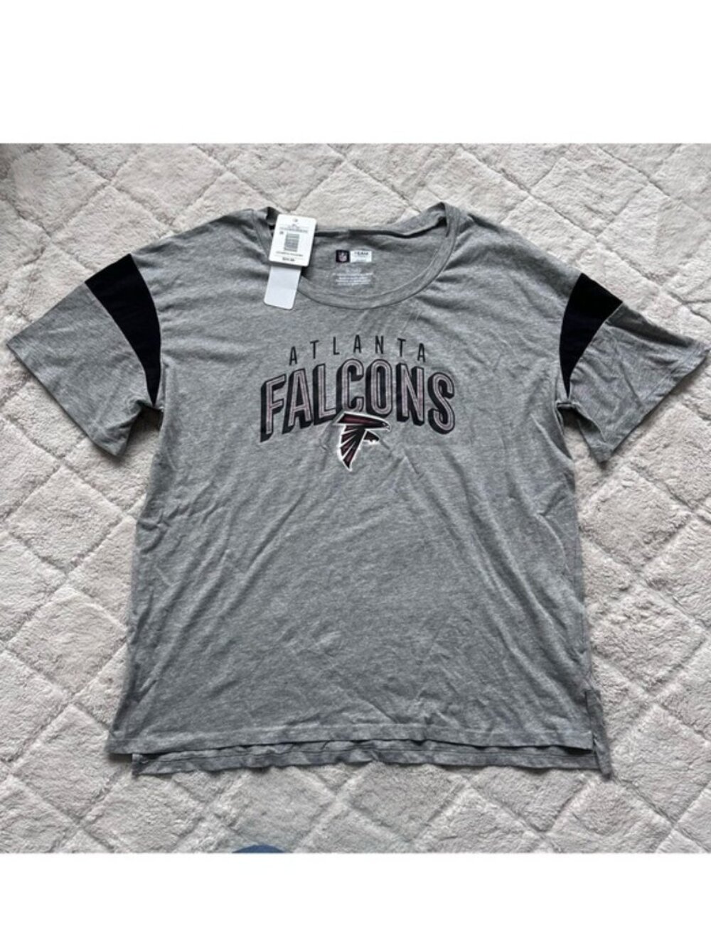 NFL | Gray Atlanta Falcons Football Short Sleeve Tee | Size Extra Large